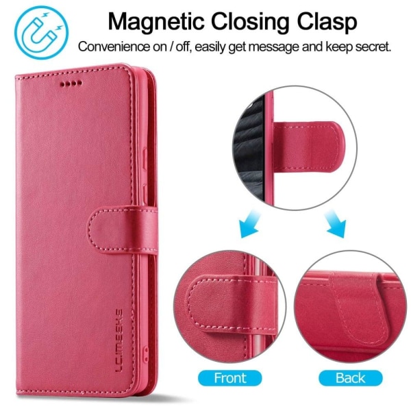 LC.IMEEKE Google Pixel 7 Pro Flip Etui - Lyserød Pink