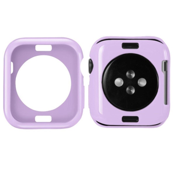 Apple Watch Series 5 44mm yksinkertainen silikonikotelo - Violetti Purple