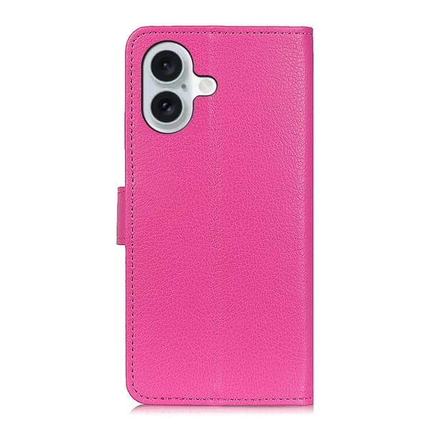 Klassisk iPhone 16 flip etui - Rose Pink
