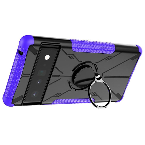Kickstand-skydd med magnetisk platta för Google Pixel 6 Pro - Lila Lila