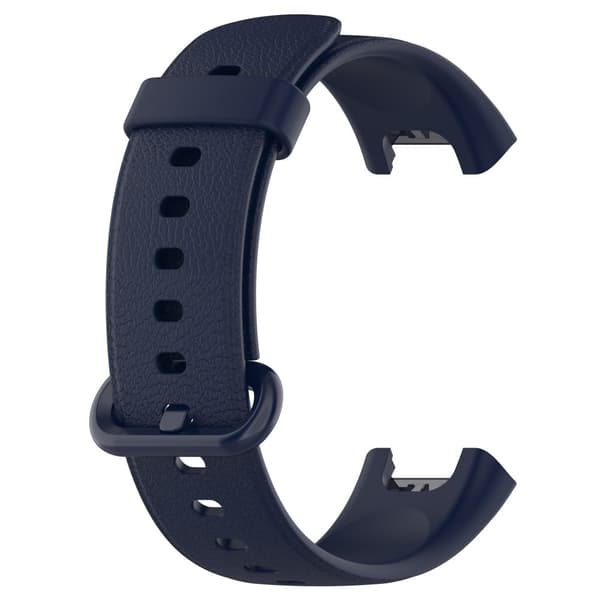 Xiaomi Redmi Watch silikon litchi klokkerem - Blekkblå Blue