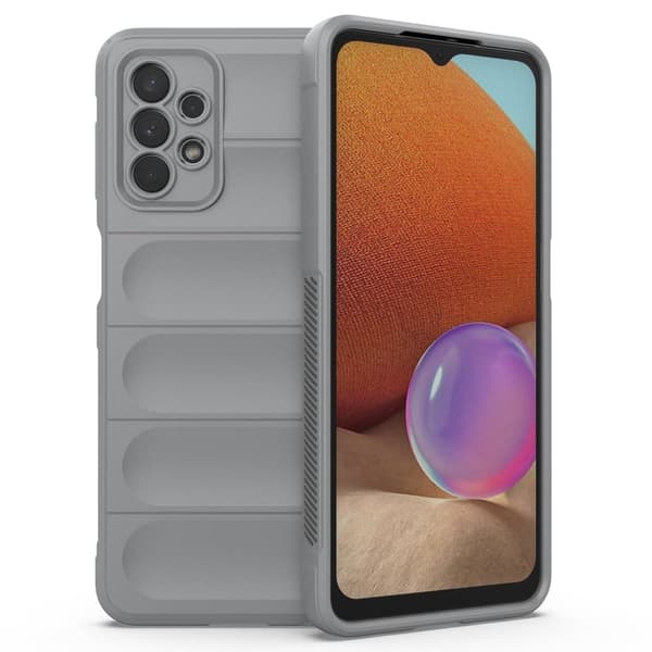 Blødt grebsformet cover til Samsung Galaxy M32 5G / Samsung Galaxy A32 5G - Sølv/Grå Silver grey