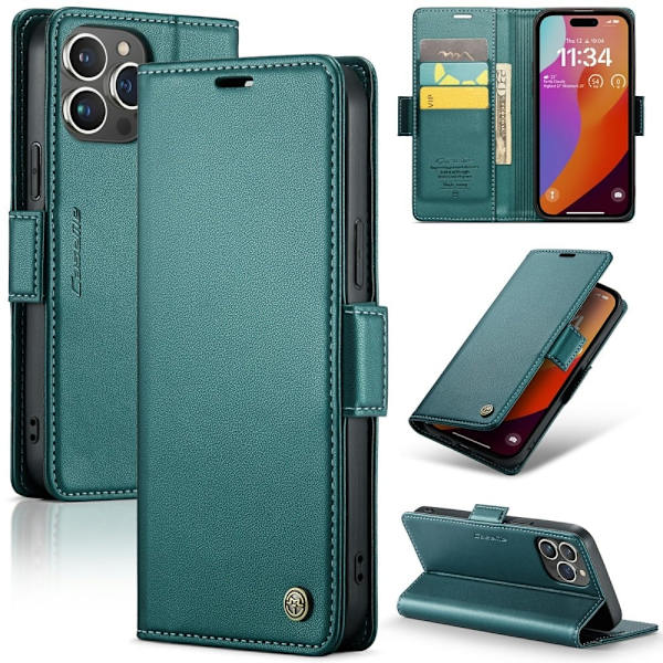 CaseMe iPhone 16 Pro Max smooth etui - Grøn Green