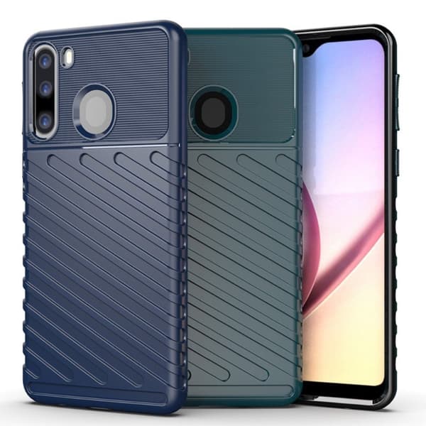 Thunder Samsung Galaxy A21 deksel - Svart Black