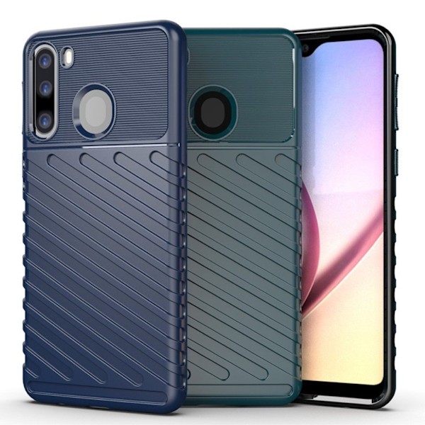 Thunder Samsung Galaxy A21 kuoret - Musta Black