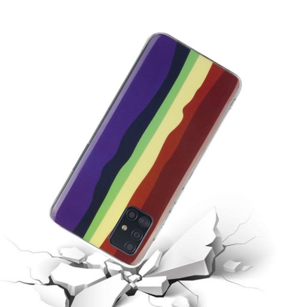 Deco Samsung Galaxy A41 etui - brun and lilla Multicolor