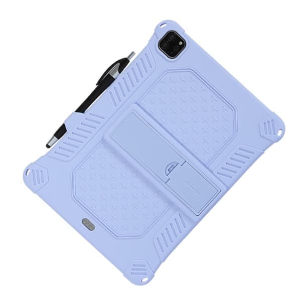 iPad Pro 11 tommer (2020) / (2018) flip-etui i skinn med solid tema - Lilla Purple