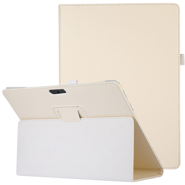 Microsoft Surface Pro 8 (8PX-00020) flipfodral i PU-läder med litchitextur - Vit Vit