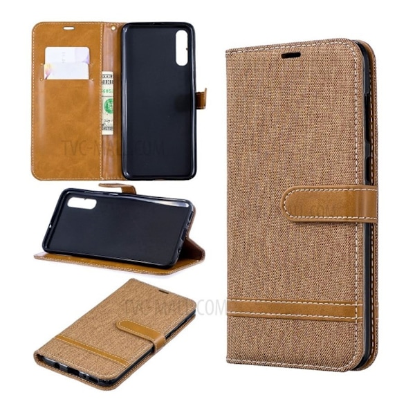 Jeans Samsung Galaxy A70 fodral - Beige Beige