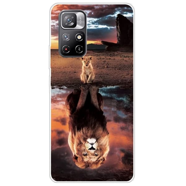 Deco Xiaomi Redmi Note 11T 5G / Note 11s 5g Etui - Løve Brown