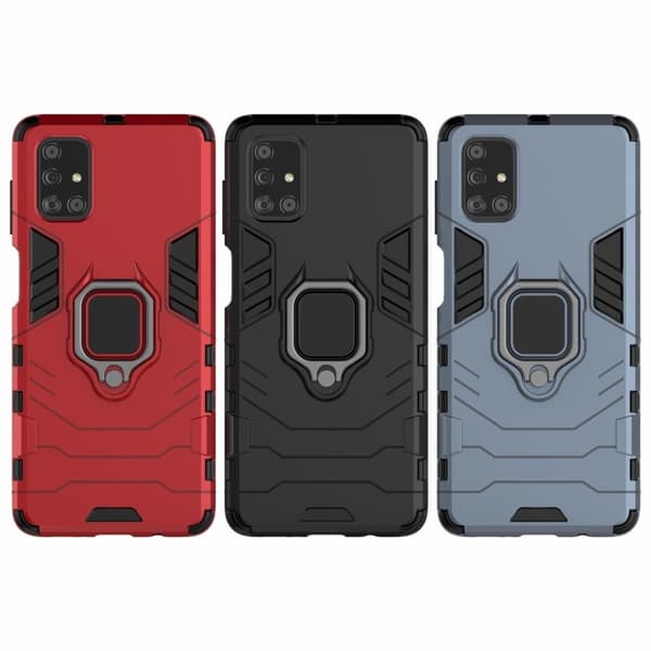 Ring Guard-etui - Samsung Galaxy M51 - Rød Red