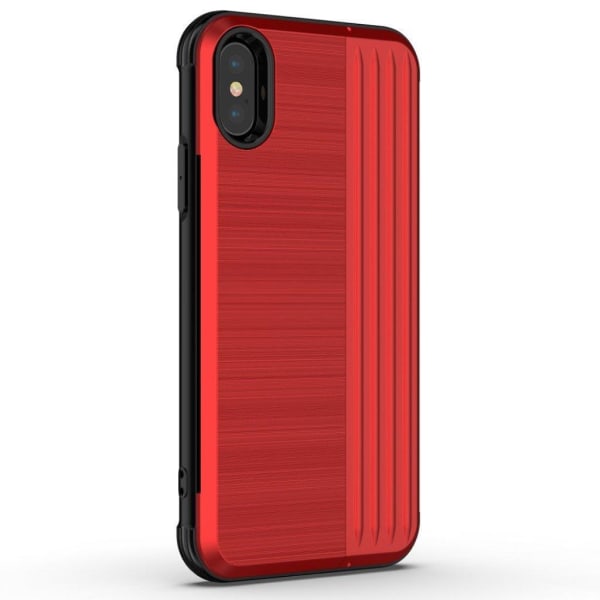 ANGIBABE iPhone Xs Max dual layer kickstand hybrid case - Rød Red