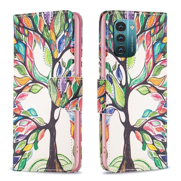 Wonderland Nokia G11 / Nokia G21 flip etui - Livstræ Multicolor