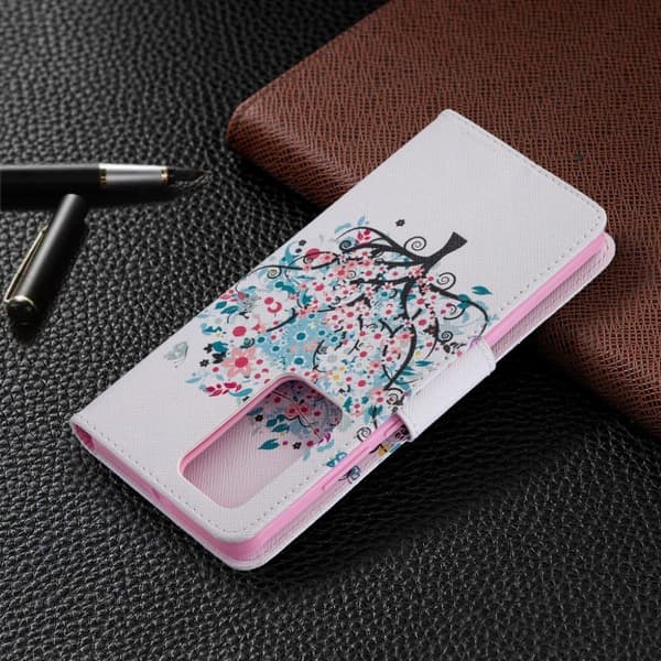 Wonderland Huawei P40 Pro flip kotelot - Kukkainen Puu Multicolor