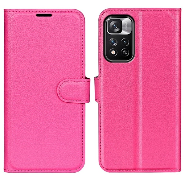 Klassisk Xiaomi Redmi Note 11 Pro Plus 5G flip etui - Pink Pink