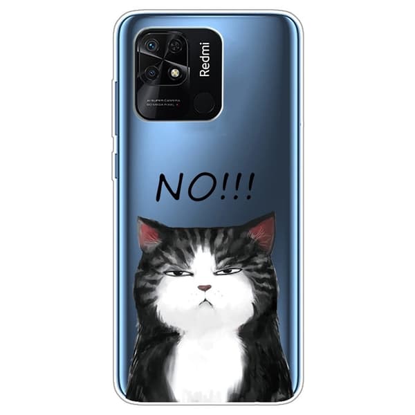 Deco Xiaomi Redmi 10C Etui - Katt Says No White