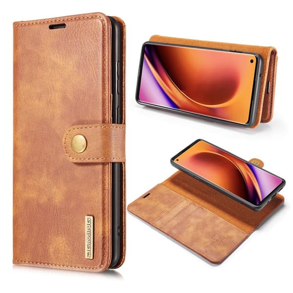 DG.MING OnePlus 8 Pro 2-in-1 Wallet Etui - Brun Brown
