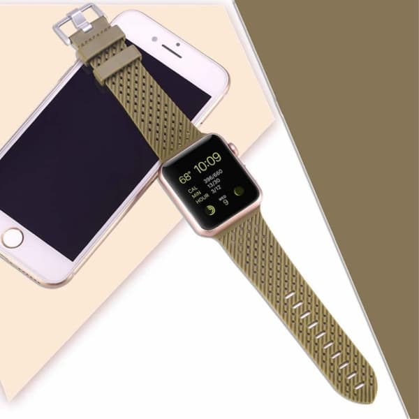 Apple Watch Series 5 40mm cool silikone Urrem - Militærgrøn Green