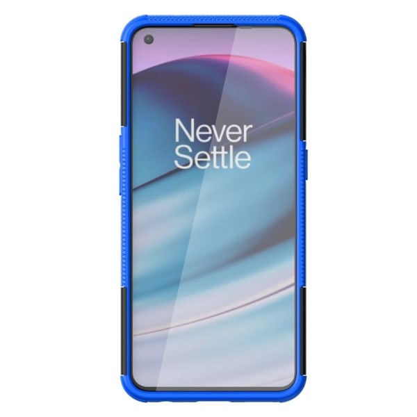 Kickstand-cover med magnetisk plade til OnePlus Nord CE 5G - Blå Blue