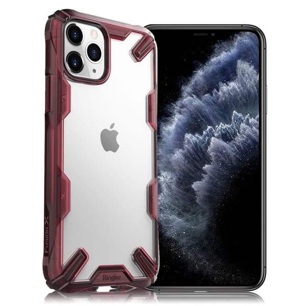 Ringke FUSION X iPhone 11 Pro Max - Rubinröd Röd