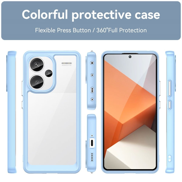 Xiaomi Redmi Note 13 Pro Plus älykäs akryylikansi - Sininen Blue