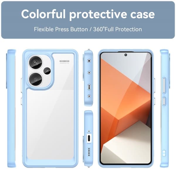 Xiaomi Redmi Note 13 Pro Plus smart akryldeksel - Blå Blue