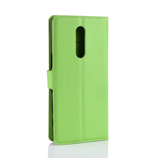 Sony Xperia XZ4 litchi skin læder flip etui - Grøn Green