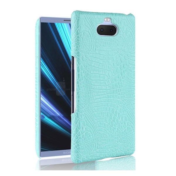 Sony Xperia 10 krokodille etui - Cyan Green