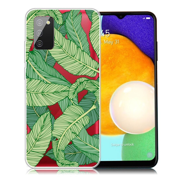 Deco Samsung Galaxy A03s deksel - Blader Green