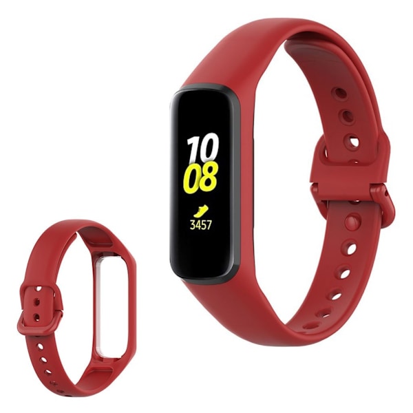 Samsung Galaxy Fit 2 simple silikone rem - rød Red
