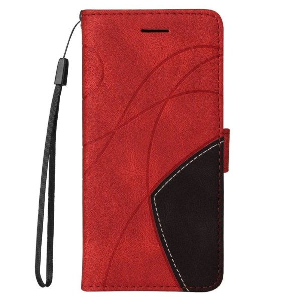 Tekstureret Xiaomi Poco F4 GT / Xiaomi Redmi K40S læderetui med rem - Rød Red