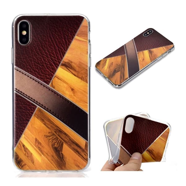 Marmormotiv iPhone Xs skal - Guld Guld
