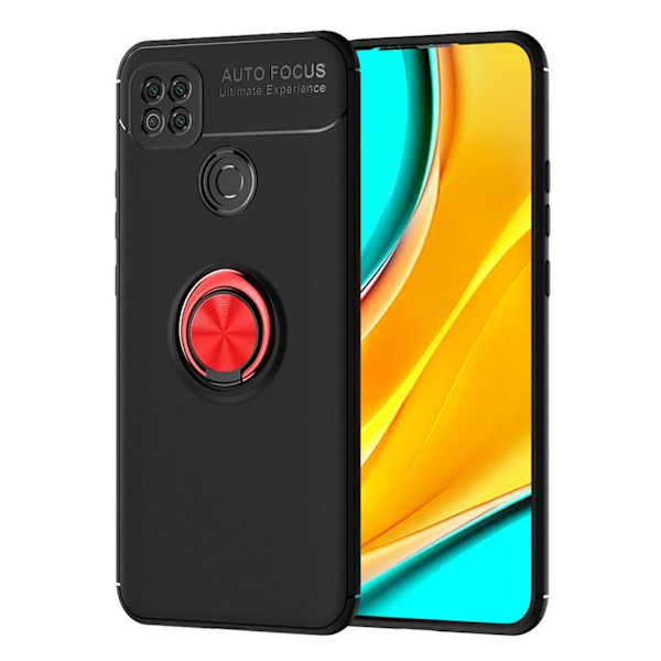 Ringo Etui Xiaomi Redmi 9C - Svart / Rød Black