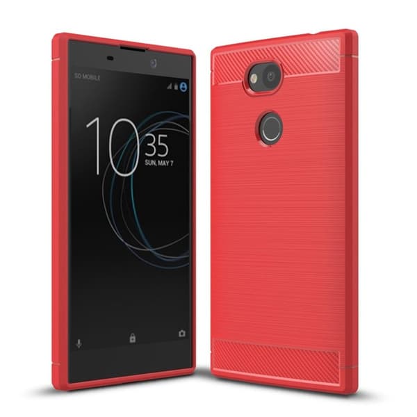Sony Xperia L2 Deksel laget av silikon - Rød Red