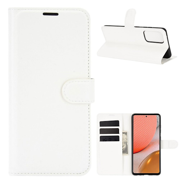 Classic Samsung Galaxy A72 5G Flippetui - Hvit White