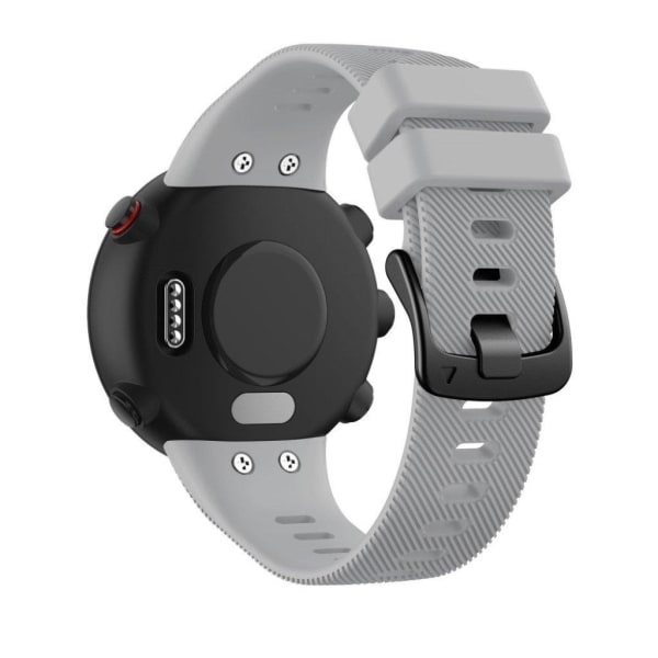 Garmin Forerunner 45 durable silicone watch band - Grey Silver grey