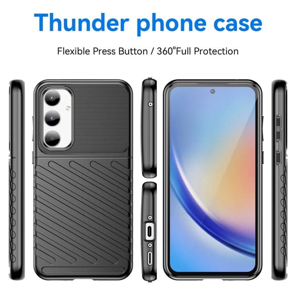 Thunder Samsung Galaxy A35 cover - Sort Black
