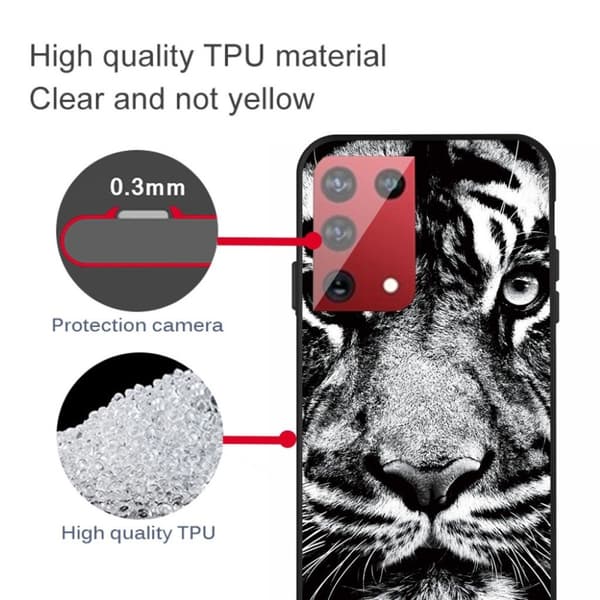Imagine Samsung Galaxy S21 Ultra Etui - Tiger Black