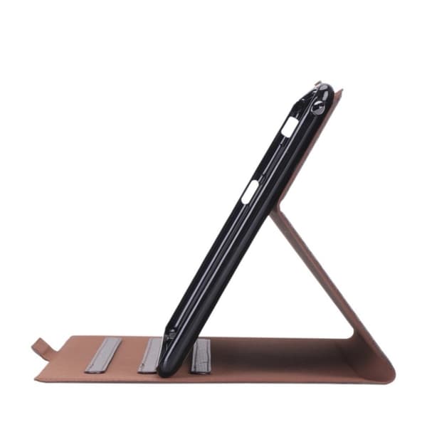 Lenovo Tab E10 karbonfiber læretui - Brun Brown