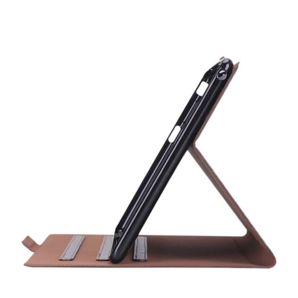 Lenovo Tab E10 läderfodral i kolfiber - Brun Brun