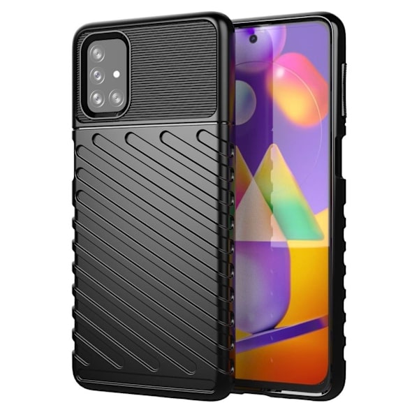 Thunder Samsung Galaxy M31s Etui - Svart Black