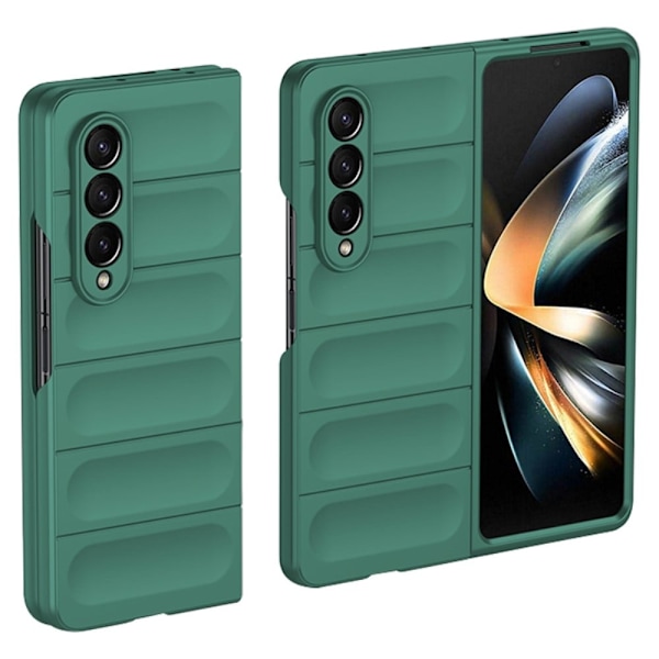 Mjukt greppformat Samsung Galaxy Z Fold3 5G skal - Grön Grön