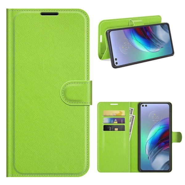 Classic Motorola Moto G100 / Edge S Flip Etui - Grøn Green