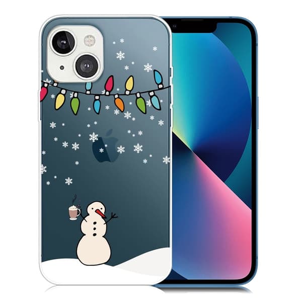 Julfodral till iPhone 13 Mini - Snögubbe Och Snögubbe multifärg