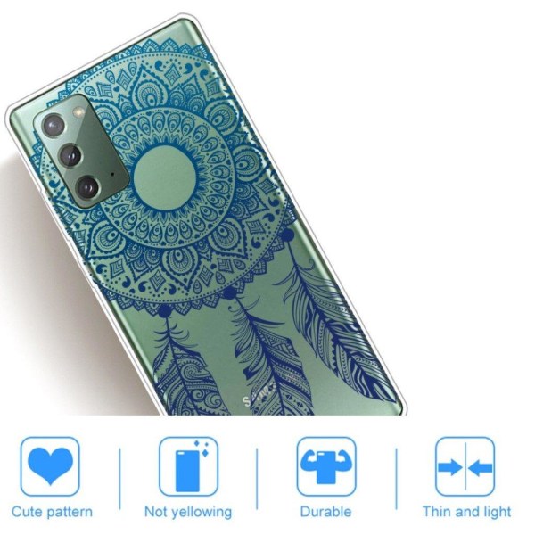 Deco Samsung Galaxy Note 20 cover - Blå Blue