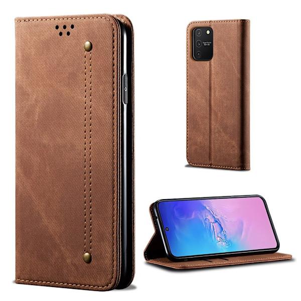 Jeans Samsung Galaxy S10 Lite Etui - Brun Brown