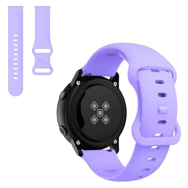 22 mm universal klockarmband i silikon - Lila Lila
