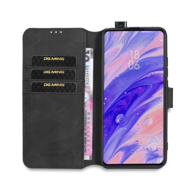 DG.MING Xiaomi Redmi K30 Pro / Poco F2 Pro Retro kotelot - Musta Black