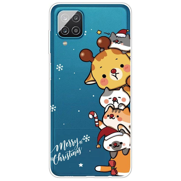 Jul Samsung Galaxy M33 5G fodral - Söta Staplade Djur Brun