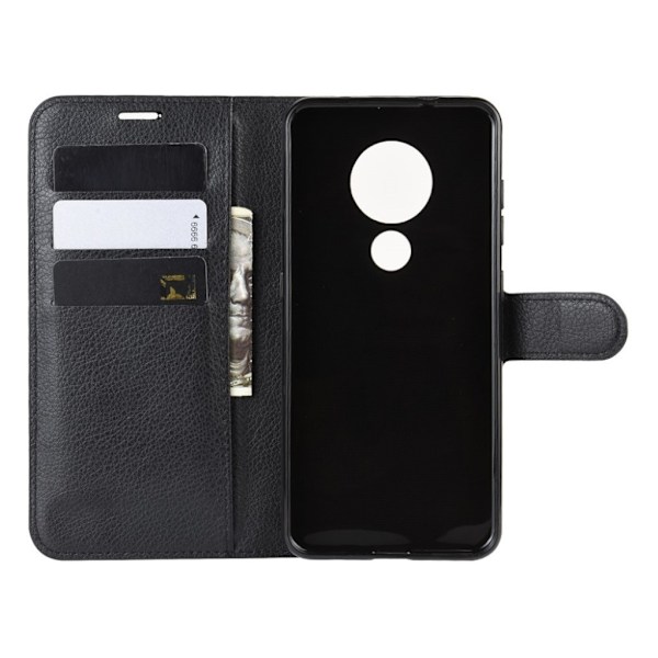 Alpha läder Nokia 6.2 fodral - Svart Svart